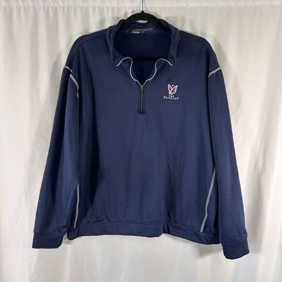 Nike Golf The Patriot Sweater Women's XL Blue 1/4 Zip Long Sleeve Pullover - Picture 1 of 7